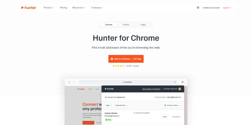Hunter - Email Finder Extension