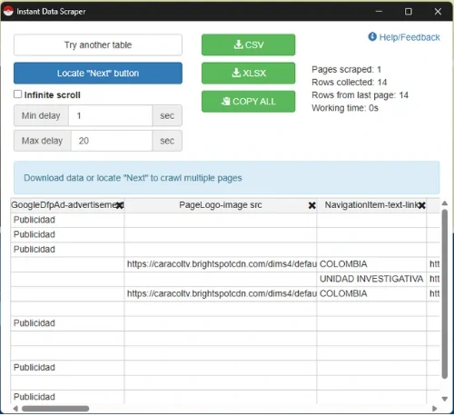 Instant Data Scraper 1