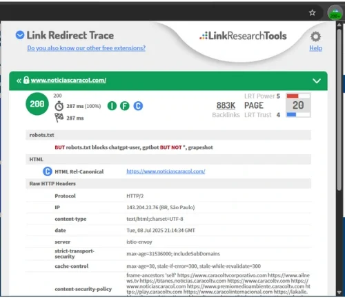 Link Redirect Trace 1
