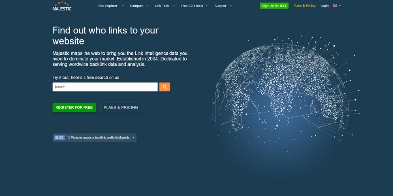 Majestic Backlink Analyzer