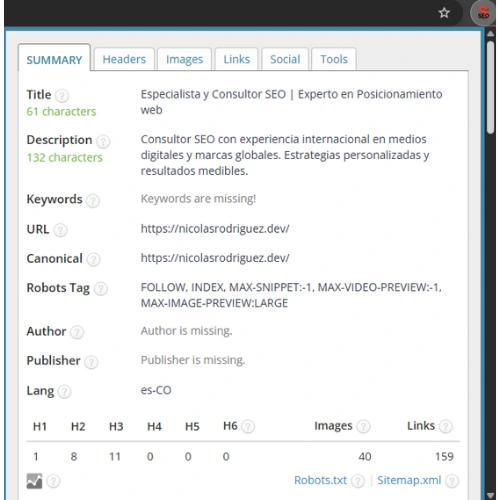 SEO META in 1 CLICK 1