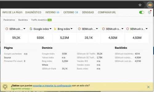SEOquake 1