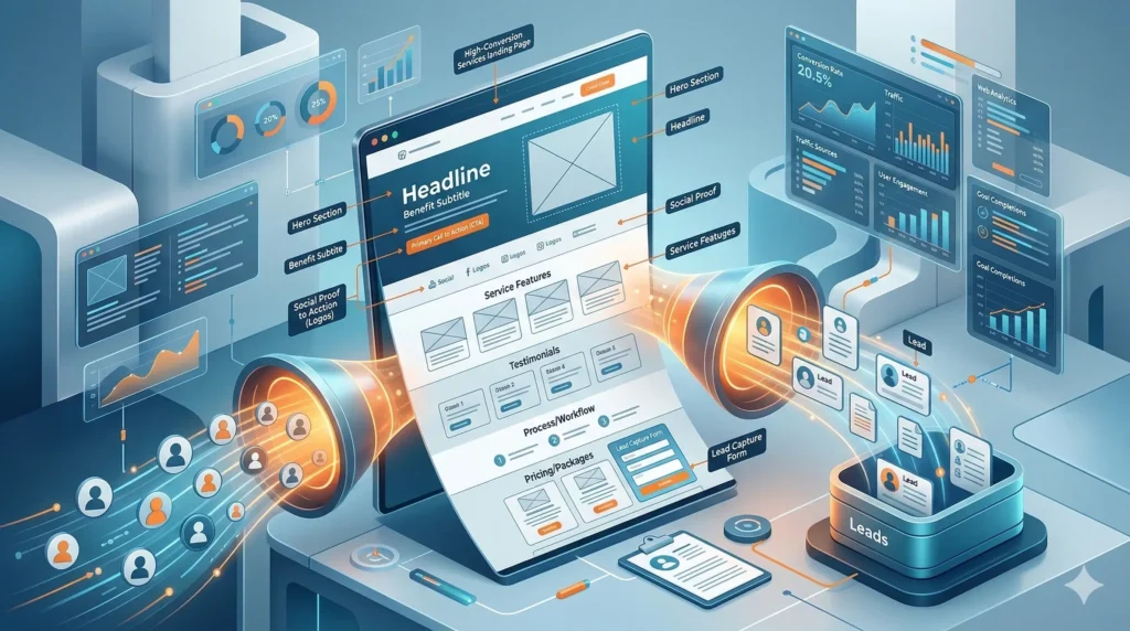 La Anatomía de una Landing Page de Servicios que Convierte al 20% (Guía CRO)